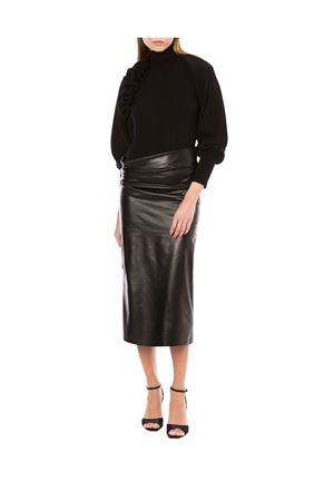 Bolero in lana merino, seta e cashmere nero ALBERTA FERRETTI | A092466010555